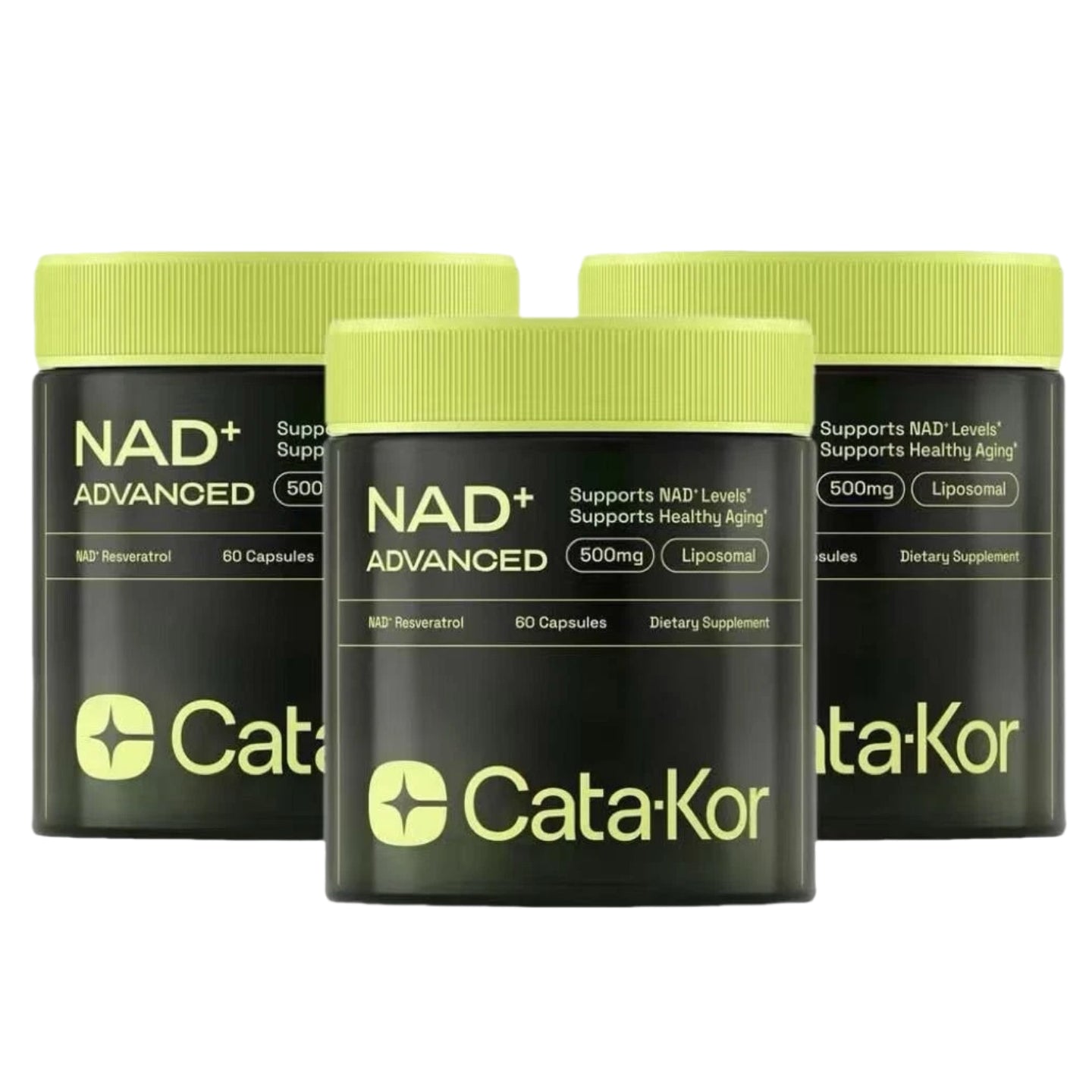 Cata-Kor 500 Mg - NAD+ Supplement for Skin Aging Support, Energy
