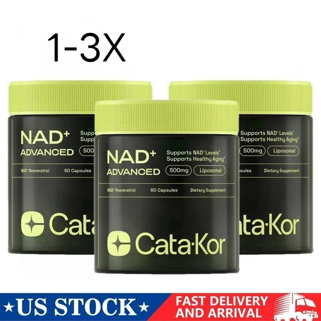 Cata-Kor 500 Mg - NAD+ Supplement for Skin Aging Support, Energy